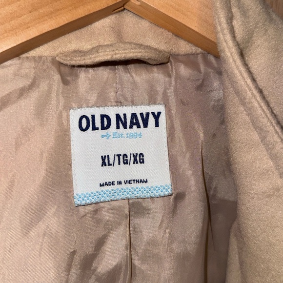 Old Navy Women's Classic Beige Peacoat - Picture 3 of 6